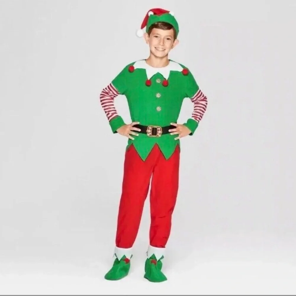 Wondershop Kids Christmas Elf Costume Size Large - Picture 1 of 6